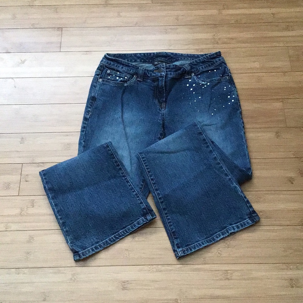 INC Crystal Embellished  Bootcut Jeans Size 6P